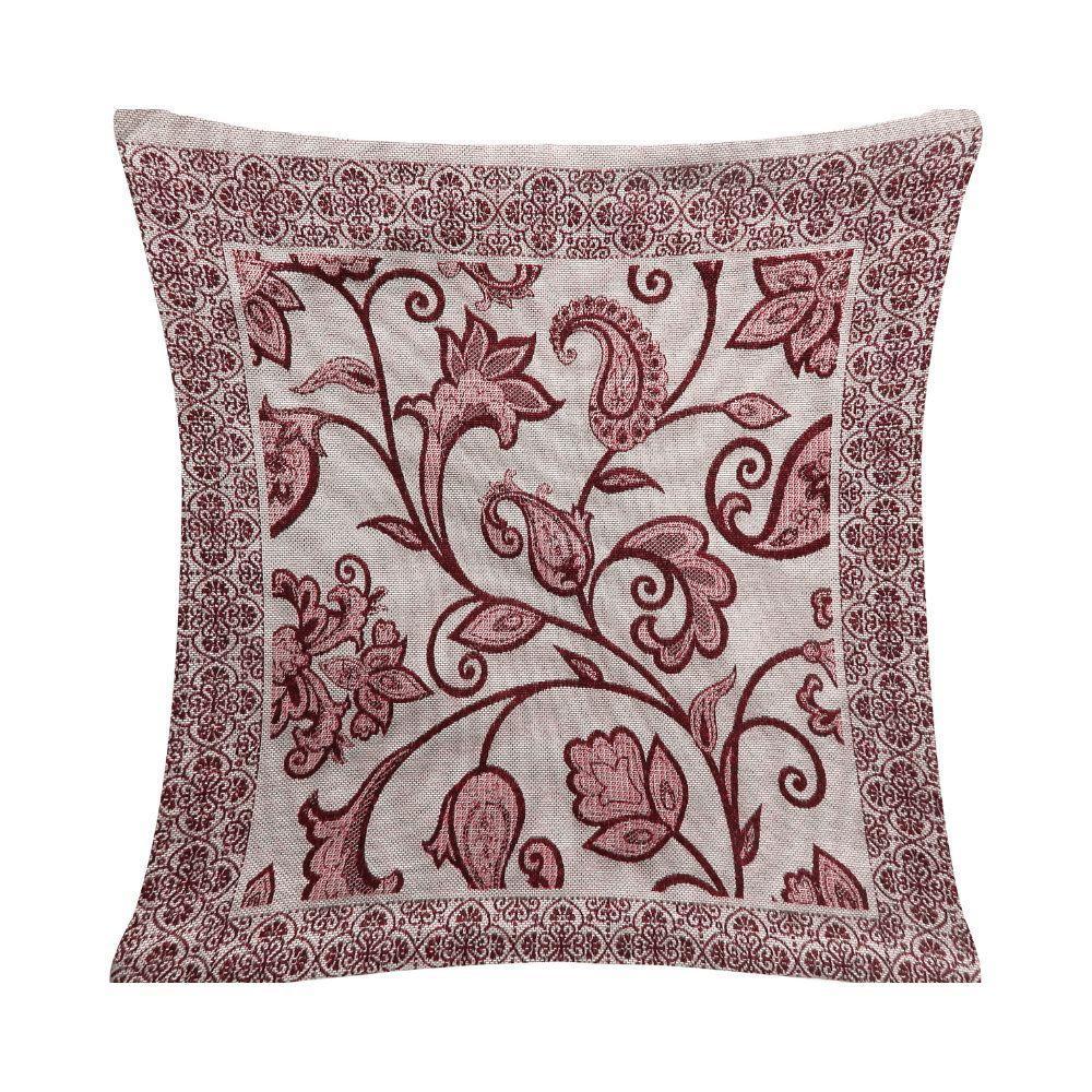 Capa De Almofada Grécia Vinho Valle Enxovais 1 Peça - 1