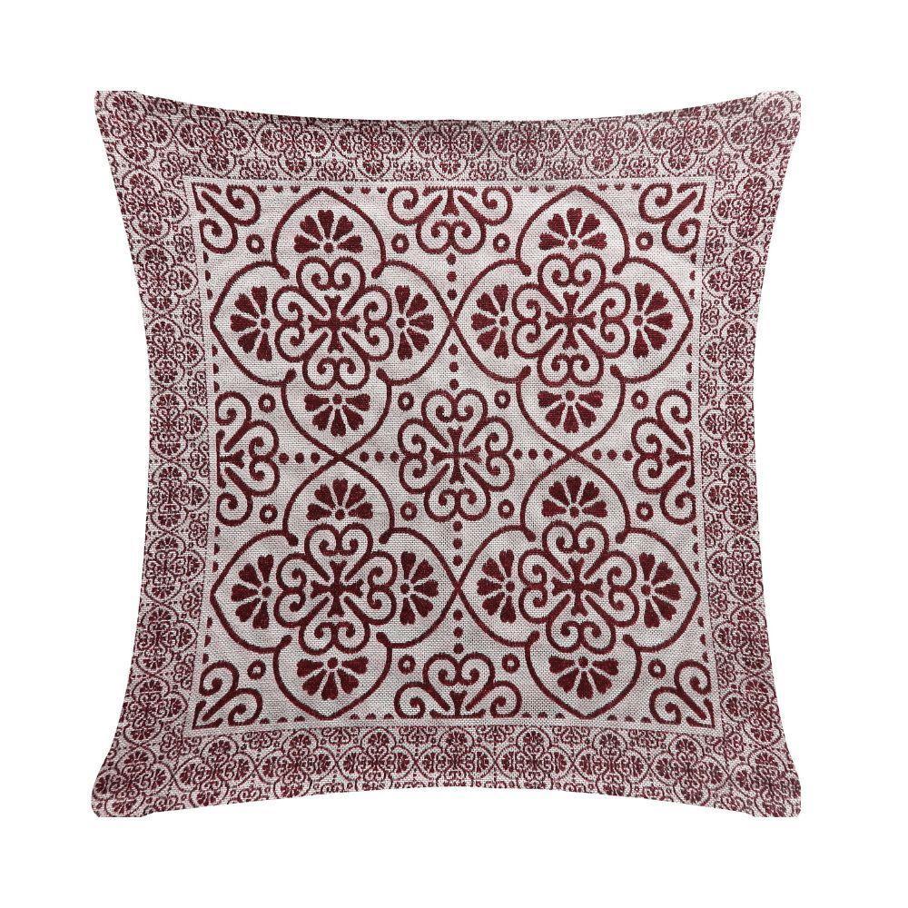 Capa De Almofada Grécia Vinho Valle Enxovais 1 Peça - 2