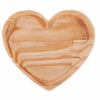 Bandeja De Coração Em Madeira Pinus 30 Cm - Rojemac - 1