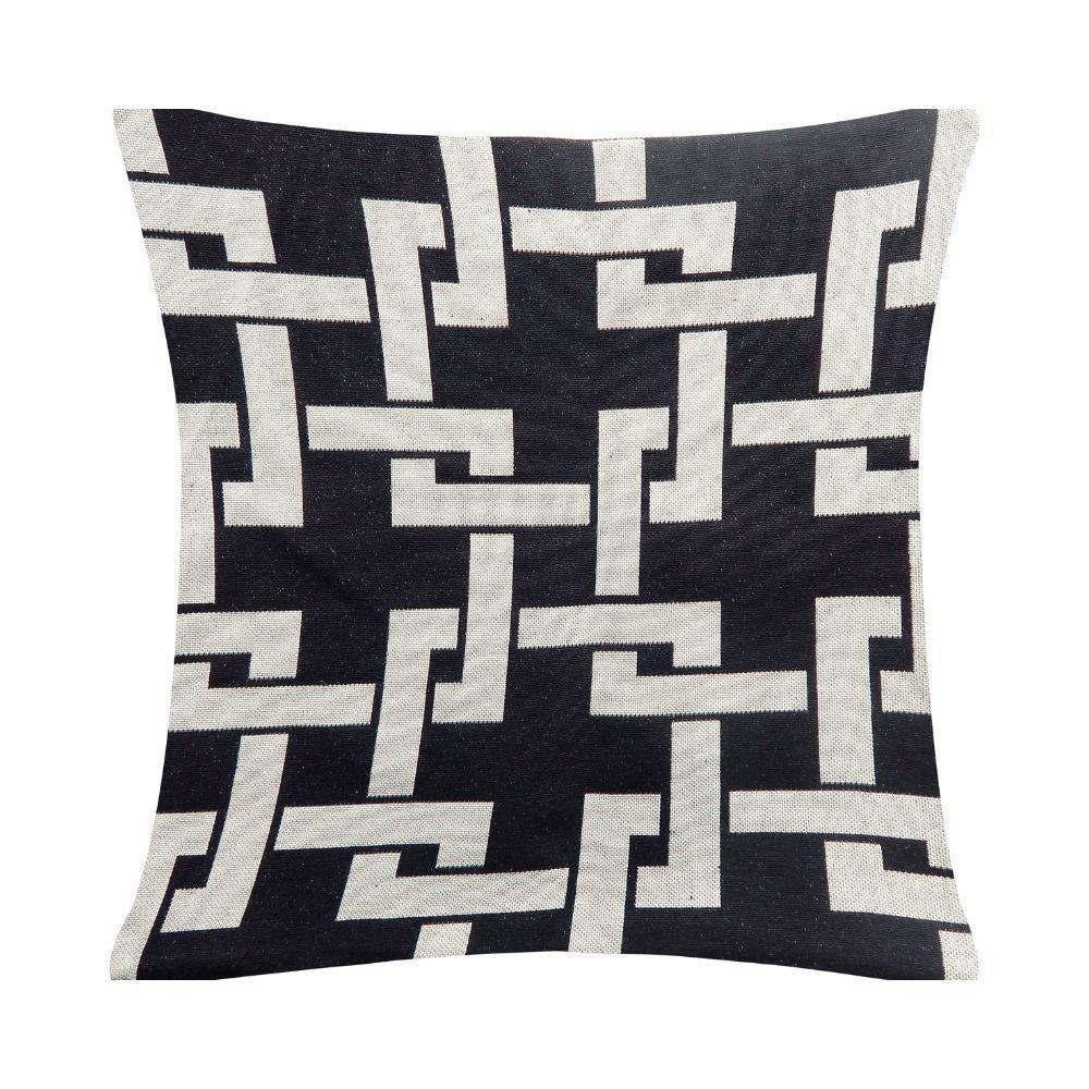 Capa De Almofada Grécia Preto Valle Enxovais 1 Peça - 1