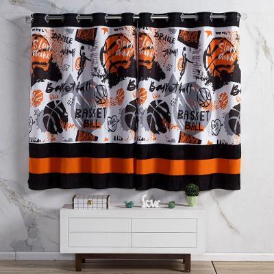 Cortina Basquete Preto/Laranja 2,00M X 1,50M