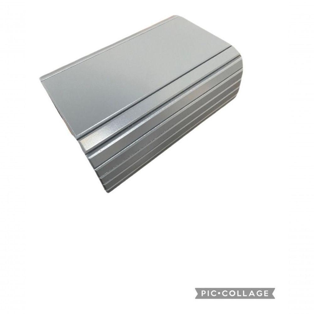 Esteira Bandeja Suporte Reta Flexível Para Braço Sofá Cinza - 2