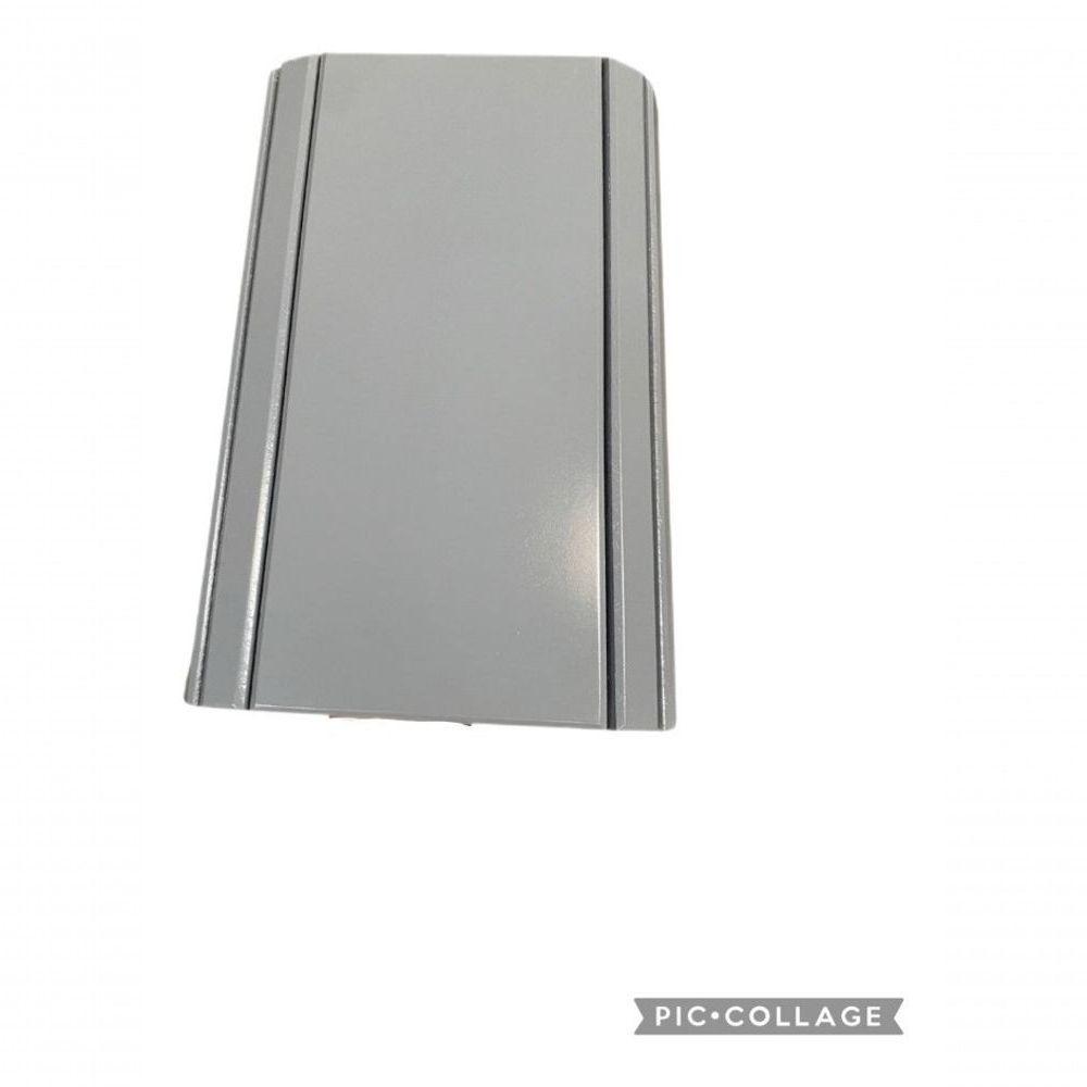 Esteira Bandeja Suporte Reta Flexível Para Braço Sofá Cinza - 3