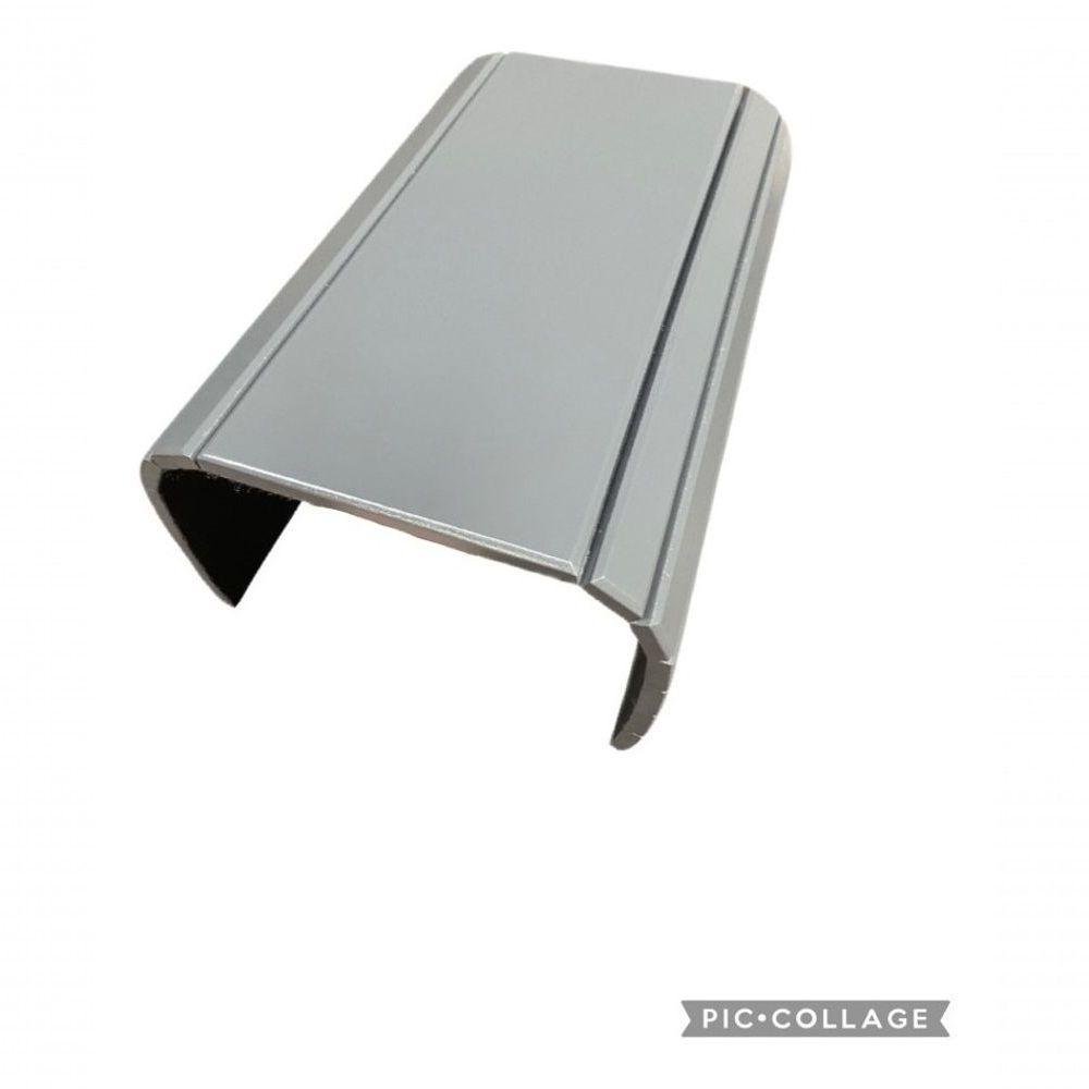 Esteira Bandeja Suporte Reta Flexível Para Braço Sofá Cinza - 4