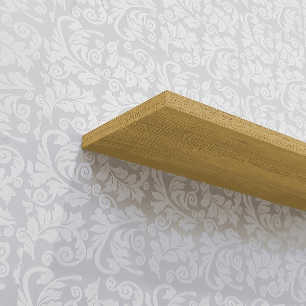 Kit 2 Prateleiras 80 X 10Cm Freijó Suporte Invisível - 4