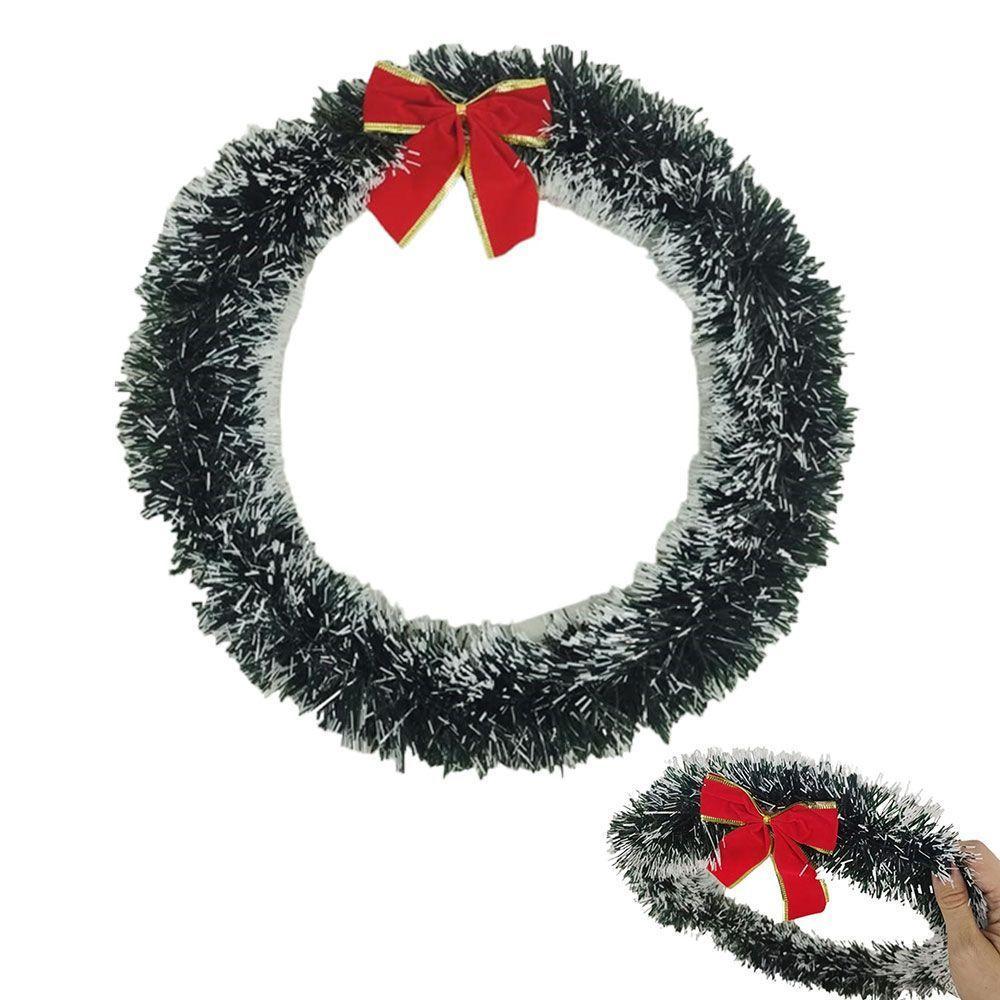 Guirlanda De Natal Porta Casa Vitrine Empresa Papai Noel - 1