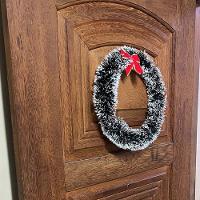 Guirlanda De Natal Porta Casa Vitrine Empresa Papai Noel