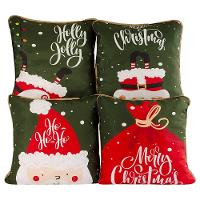 Kit C/ 4 Capas De Almofadas 45CmX45Cm Merry Christmas - 1