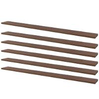 Kit 6 Prateleiras 80 X 15Cm Nogal Suporte Invisível - 1