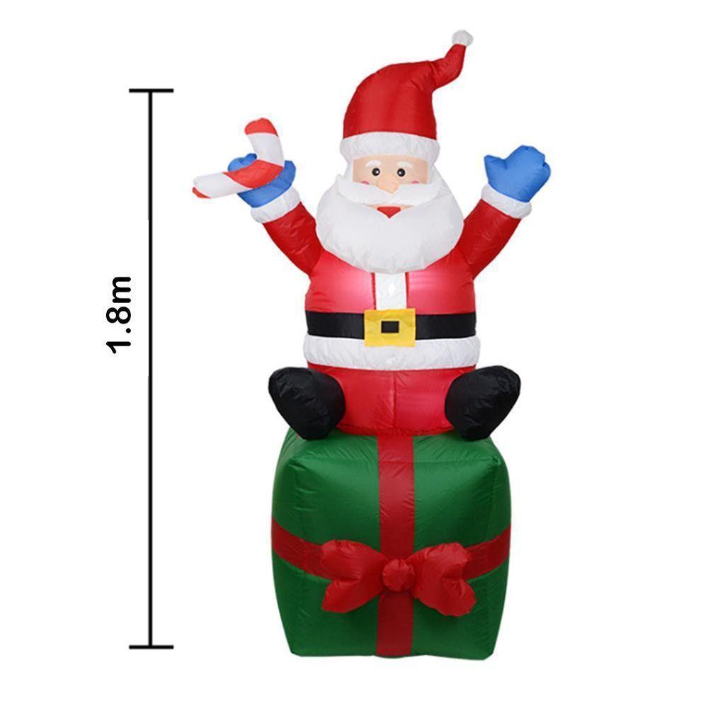 Papai Noel Natal Natalina Inflavel 1 Metro E 80Cm - 3