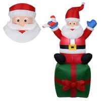 Papai Noel Natal Natalina Inflavel 1 Metro E 80Cm - 1