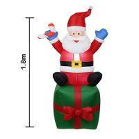 Papai Noel Natal Natalina Inflavel 1 Metro E 80Cm - 3