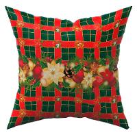 Kit C/ 4 Capas De Almofadas Natalinas Verde 45Cm X 45Cm - 3
