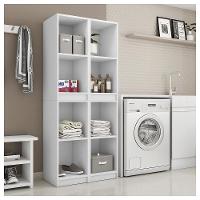 Nicho Torre Multifuncional Para Lavanderia Branco Caemmun - 1