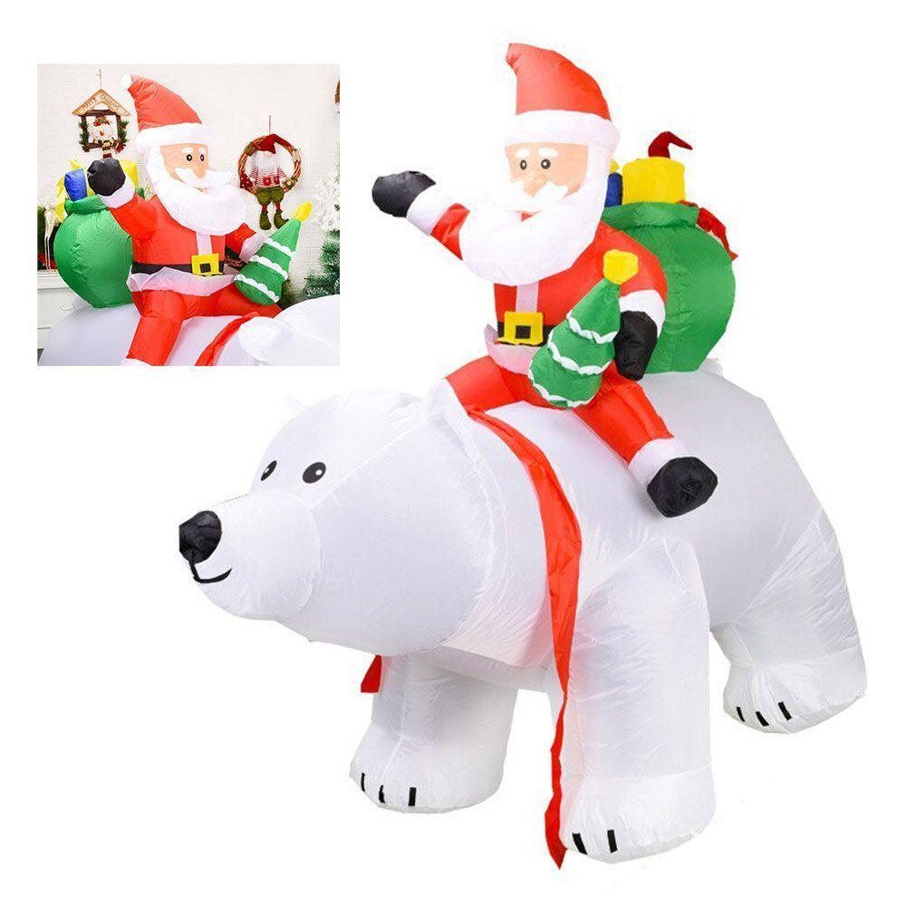Papai Noel Urso Polar Natal Inflavel Familia Comemoraçao - 1