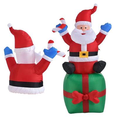 Papai Noel Inflavel Led Natalina Luminoso Boneco 1,80Cm