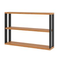 Nicho 2 Prateleiras 89,5cm Freijó Com Preto Dalla Costa F26 - 3