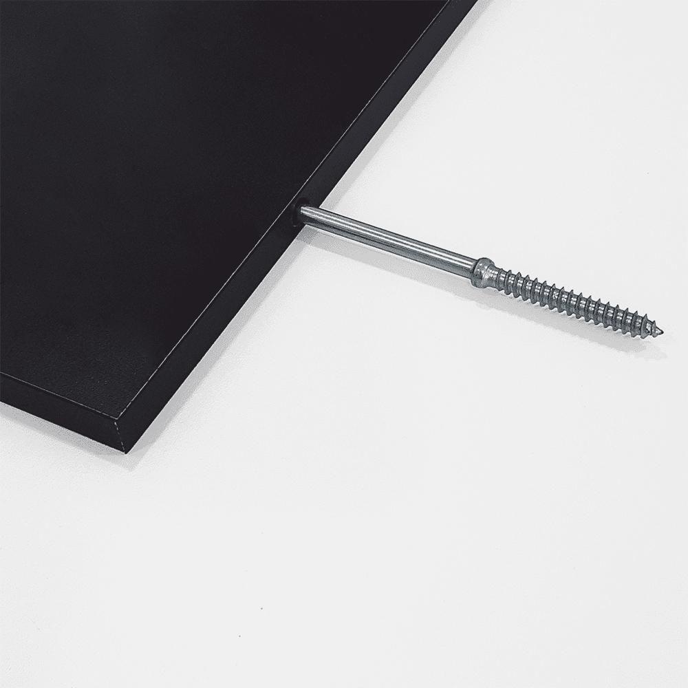 Prateleira U 80 X 15cm Preto Suporte Invisivel - 3