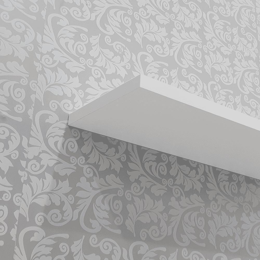 Prateleira U 40 X 10cm Branco Suporte Invisivel - 4