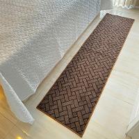 Tapete Passadeira Carpete Trama 0,50 X 2,00 Titulos Marrom - 2