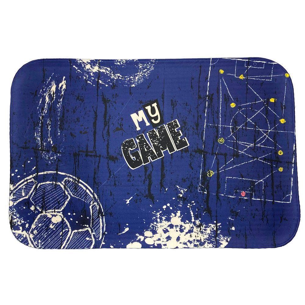Tapete Para Quarto Estampado Futebol 60cm X 40cm - Base Anti - 2