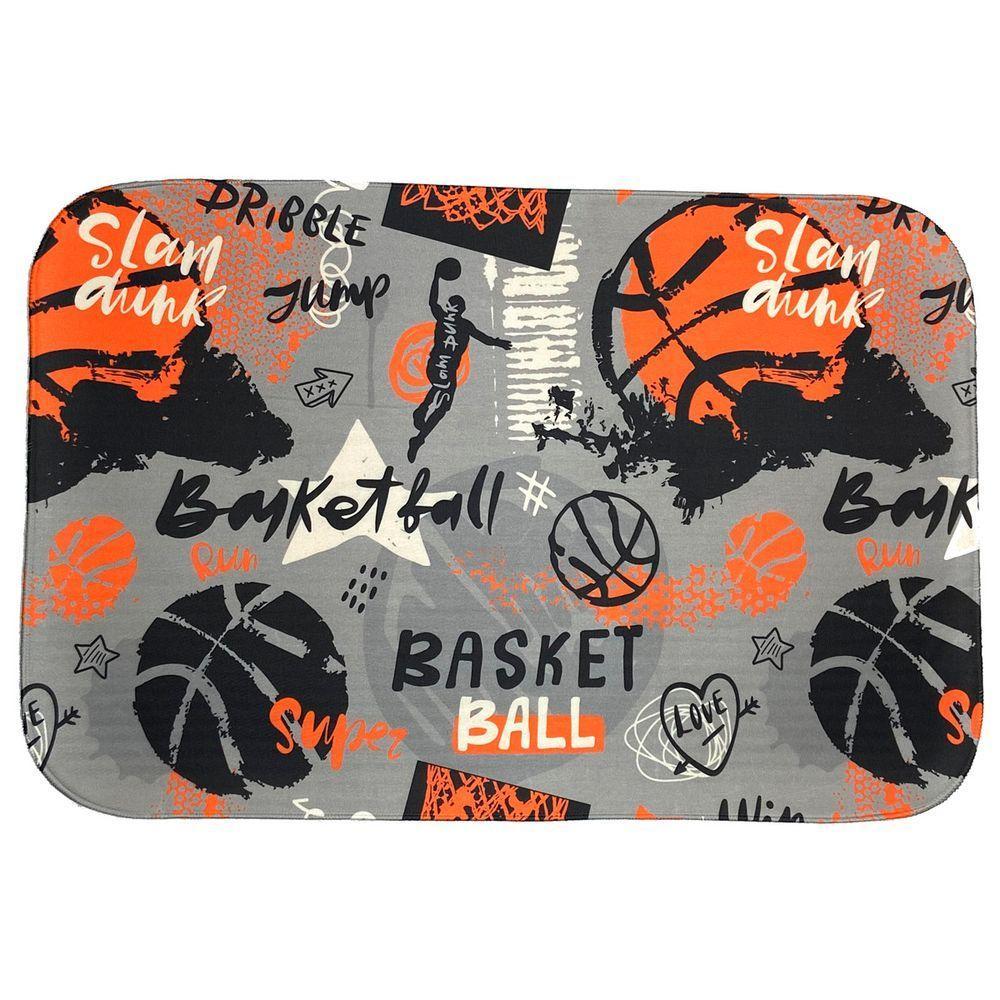 Tapete Para Quarto Estampado Basquete 60cm X 40cm - Base Ant - 1