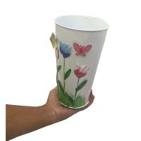 Vaso Metal Enfeite Jardim Quintal Varanda Passaro Flor - 4