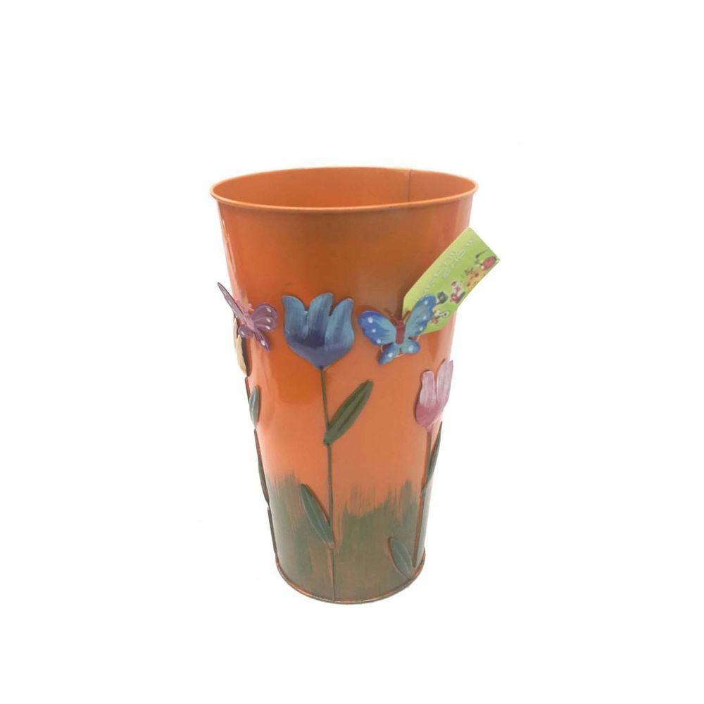 Vaso Metal Enfeite Jardim Quintal Varanda Passaro Flor - 1
