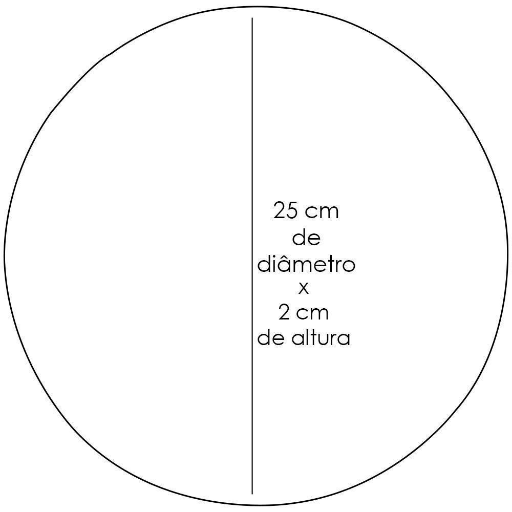 Assento Redondo Cinza 25 Cm - 2