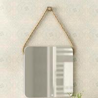 Espelho Banheiro 60Cm Quadrado Nogal Noce Amêndoa