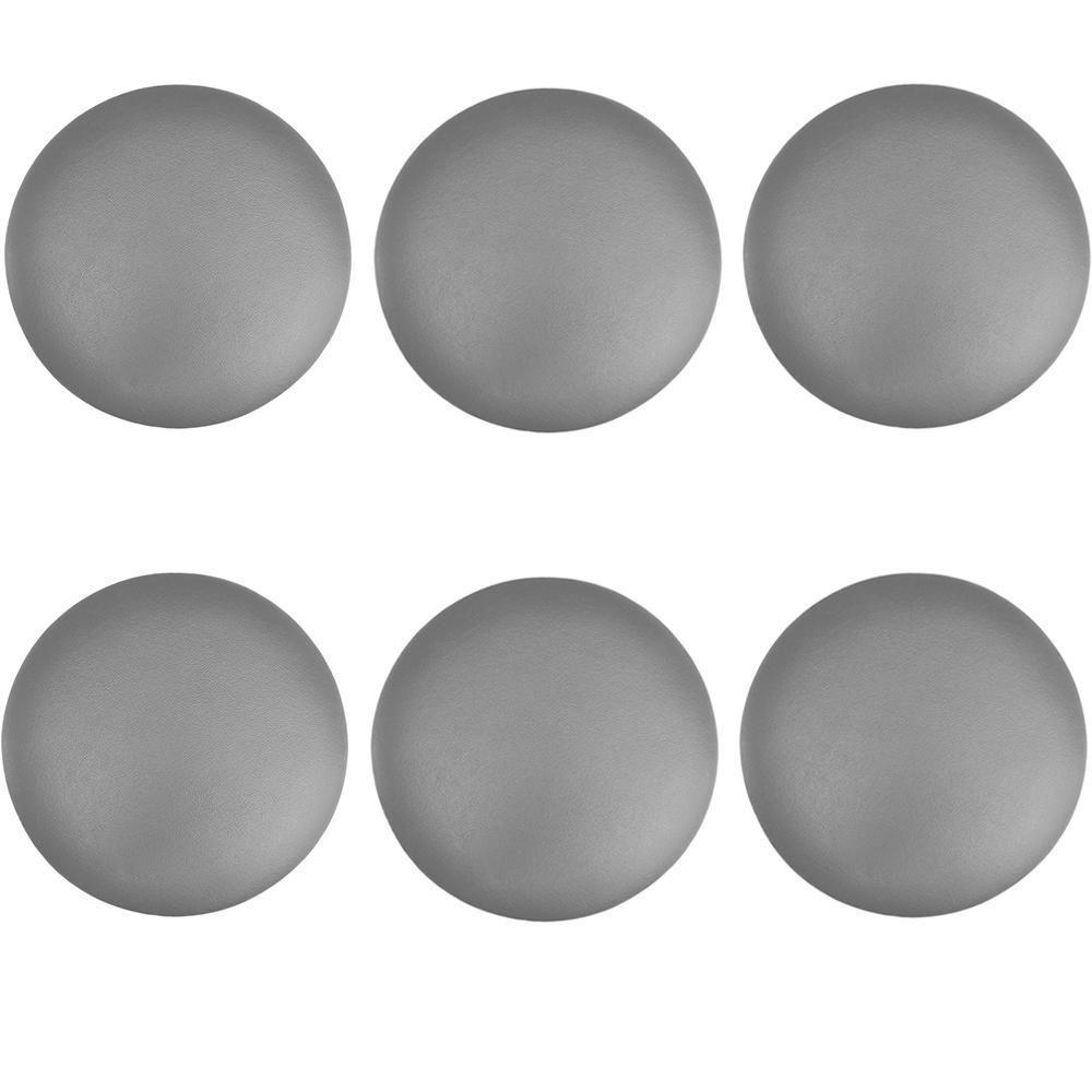 Kit 06 Assentos Redondo Cinza 39 Cm - 1