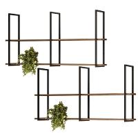 Kit 2 Prateleiras Multiuso 135Cm Design D01 Demolição - 1