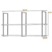 Kit 2 Prateleiras Multiuso 135Cm Design D01 Demolição - 5