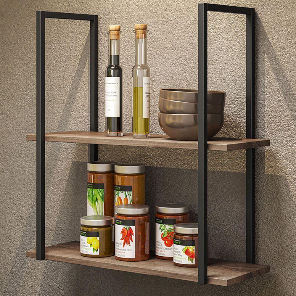 Kit 2 Prateleiras Decorativas Multiuso D01 Design Demolição - 4