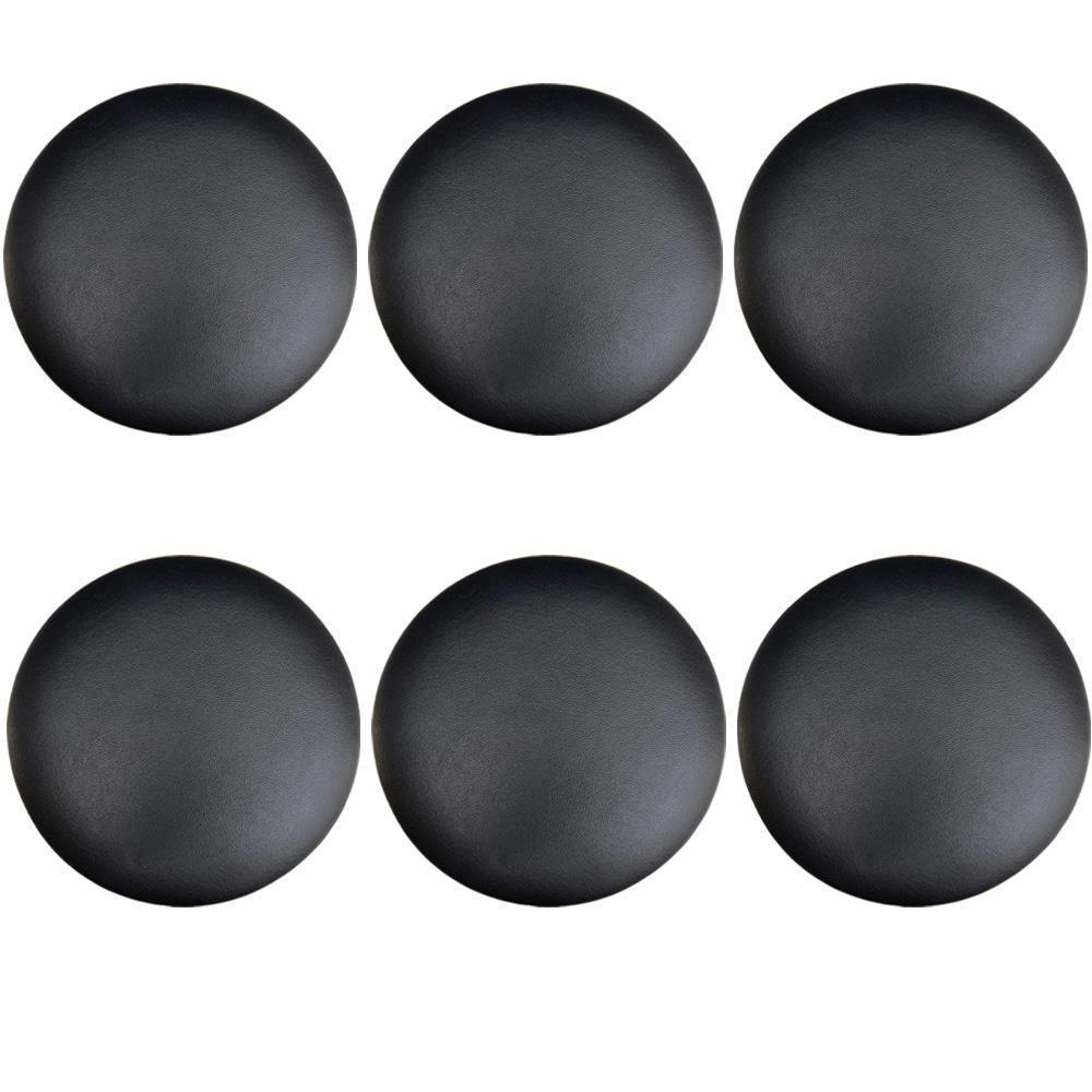 Kit 06 Assentos Redondo Preto 39 Cm - 1