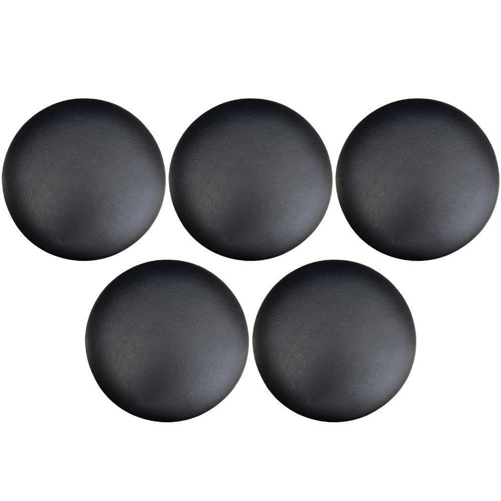 Kit 05 Assentos Redondo Preto 25 Cm - 1