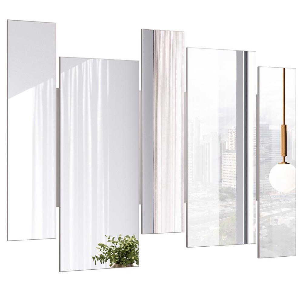 Espelho Decorativo Com Moldura Off White Isadora N01 - 1