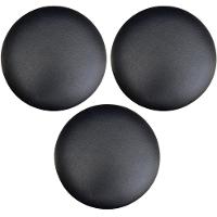 Kit 03 Assentos Redondo Preto 35 Cm - 1