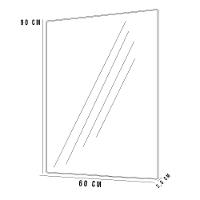 Espelho Retangular Com Moldura D1 90X60 Cm Ibiza - 5