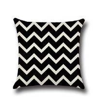 Almofada Chevron Preto E Branco - 1