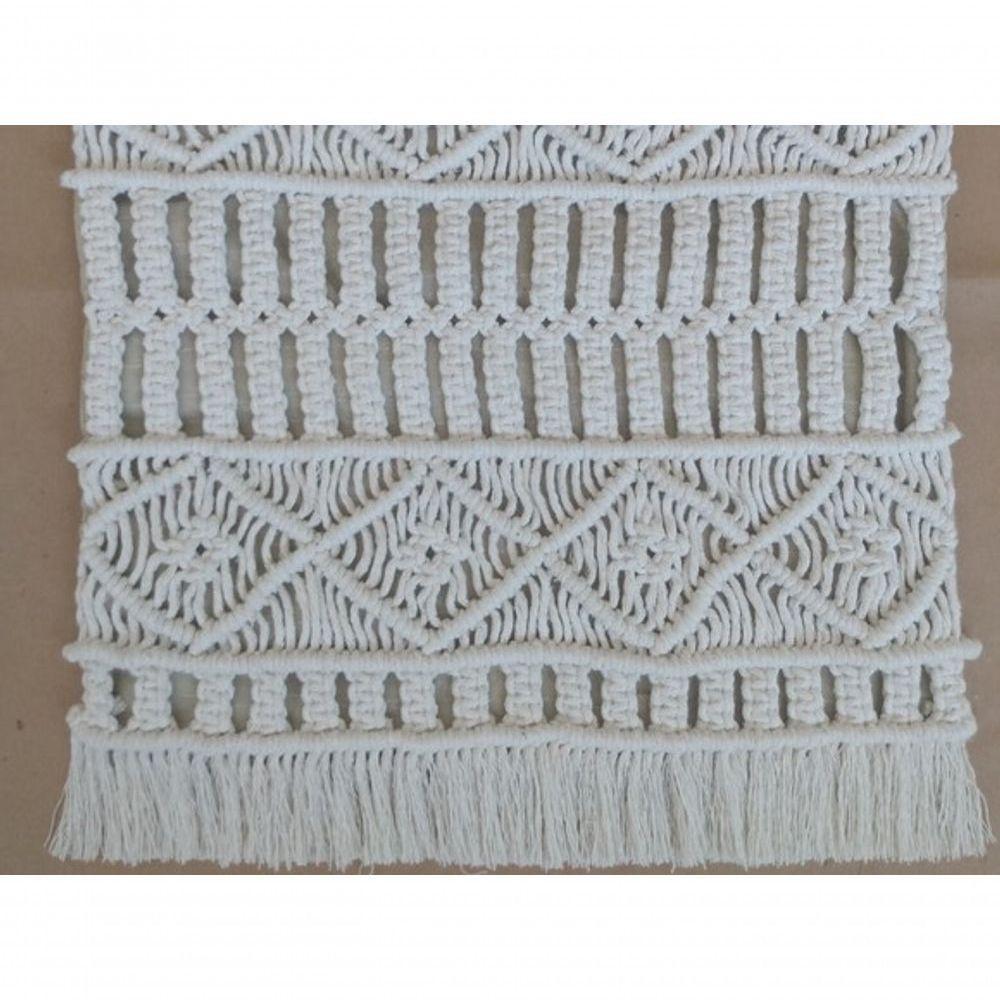 Capa Almofada Macramê Maiú. - 2