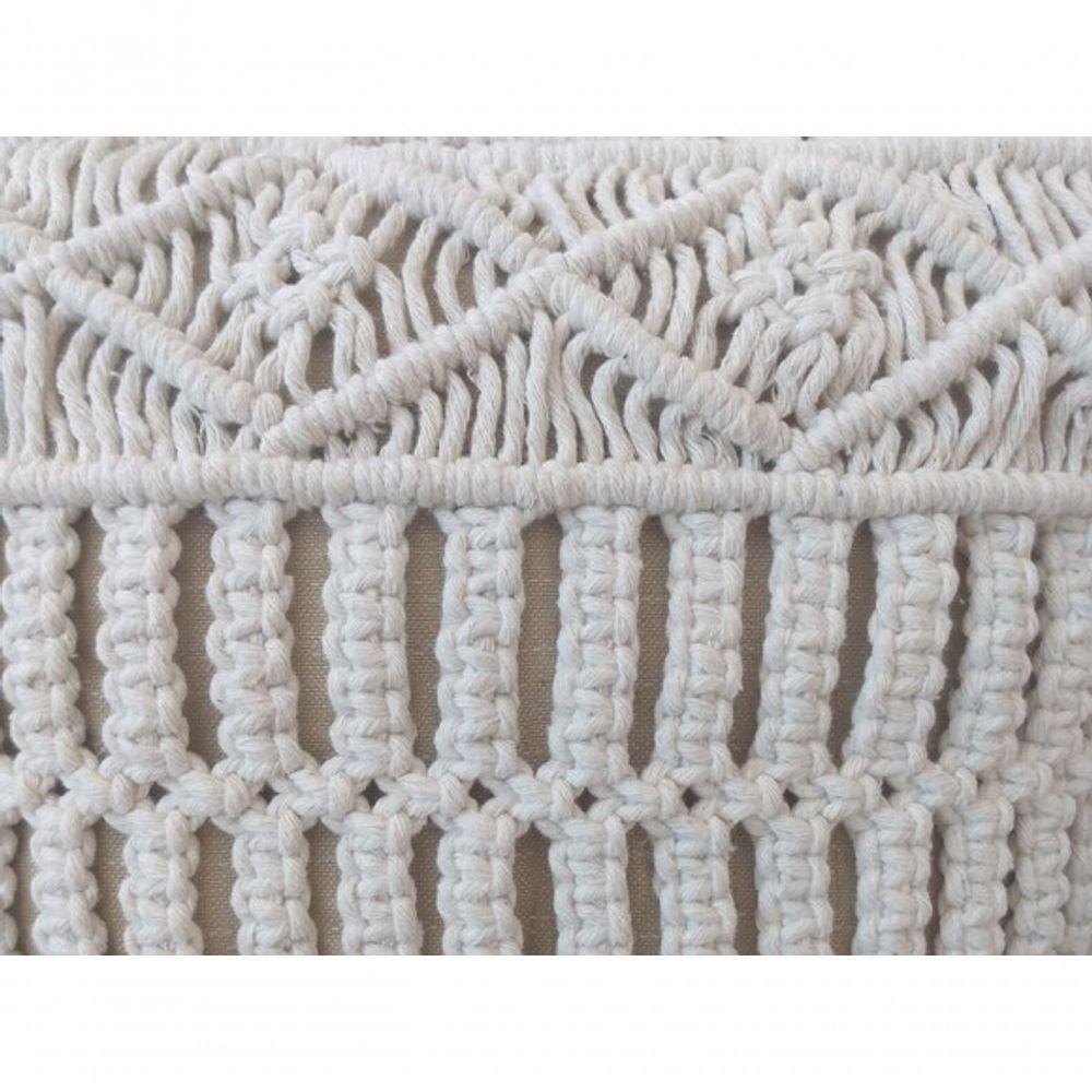 Capa Almofada Macramê Maiú. - 4