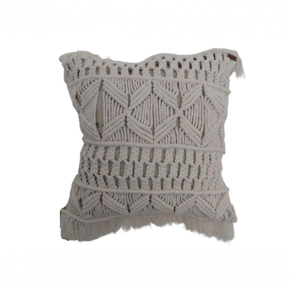 Capa Almofada Macramê Tangará. - 1