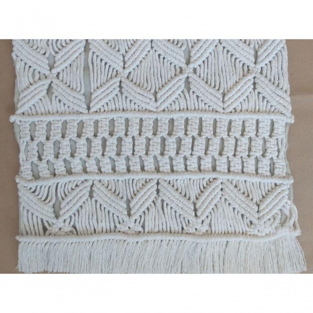 Capa Almofada Macramê Tangará. - 3