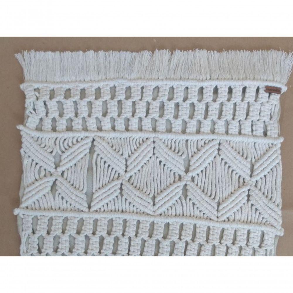 Capa Almofada Macramê Tangará. - 4