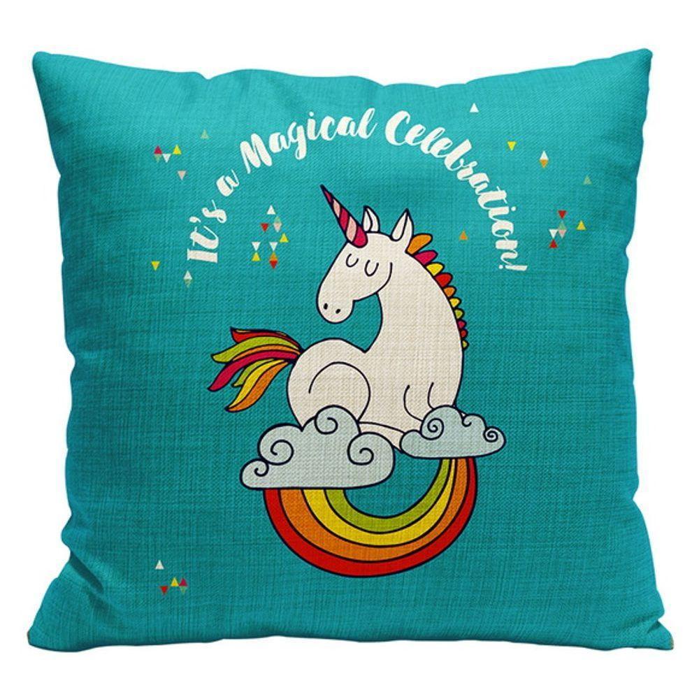 Almofada Unicornio Verde - 1