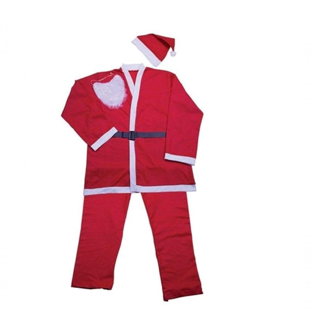 Fantasia Papai Noel Flanelada Feltro 100% Poliéster - Magizi - 2