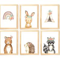 Quadro Infantil 6 Un A4 Vidro E Pendurador - 6