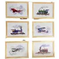 Quadro Infantil 6 Un A4 Vidro E Pendurador - 1