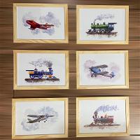 Quadro Infantil 6 Un A4 Vidro E Pendurador - 6